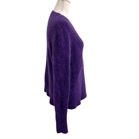 COS Alpaca Wool Cozy Soft Pullover Long Sleeve Sweater Purple size Medium - Picture 3 of 7